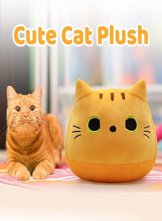 TechMax Solution Orange Cat Plush Toy Orange Cat Pillow, 3D Orange Cat Plush Toy Pillow Giant Plushie Kawaii Plushies Orange Cat Stuffed Animal - Image 3